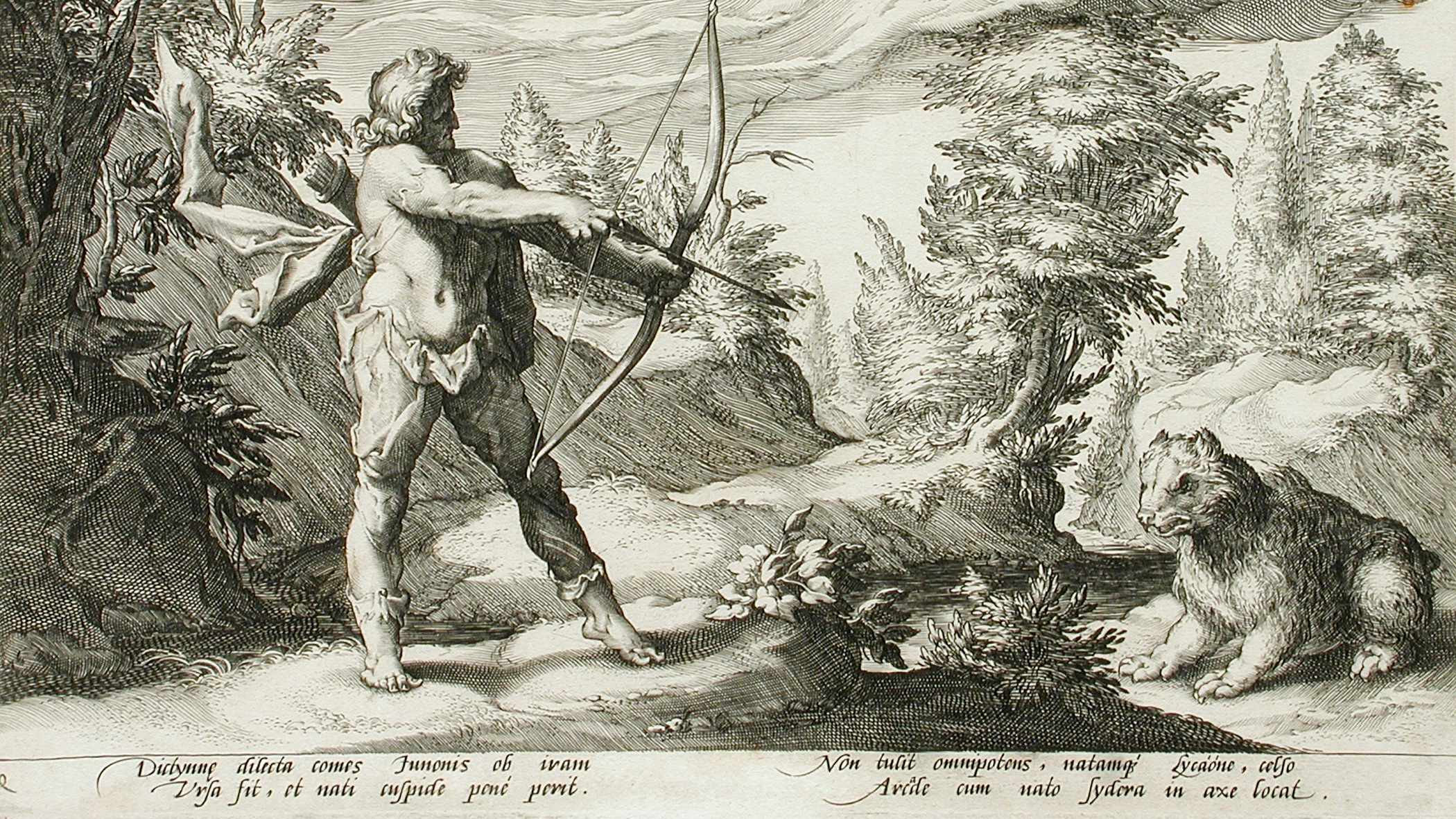 Arcas Preparing to Kill his Mother, Changed into a Bear LACMA M.83.119.3